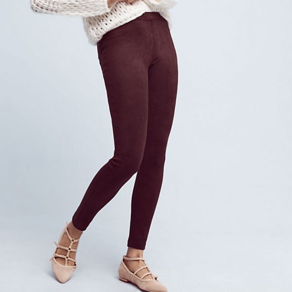 Anthropologie Sanctuary Suede Gilla Leggings